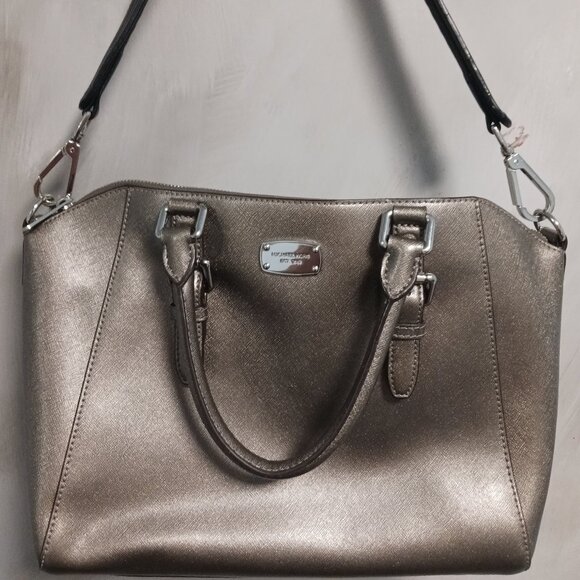 Michael Kors Pewter Satchel - Picture 13 of 15